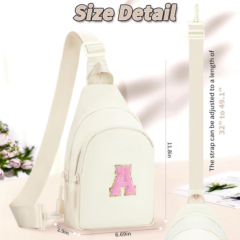Fystdtote Birthday Gift for 5 6 7 8 9 10 11 12 13 14 15 16 Year Old Girls Fanny Pack Crossbody Bags for Women,Cute Trendy Stuff - Cream,A - Image 5
